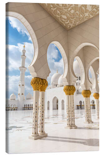 Tableau sur toile View of Sheikh Zayed Grand Mosque