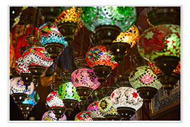 Wall print  Traditional turkish lamps