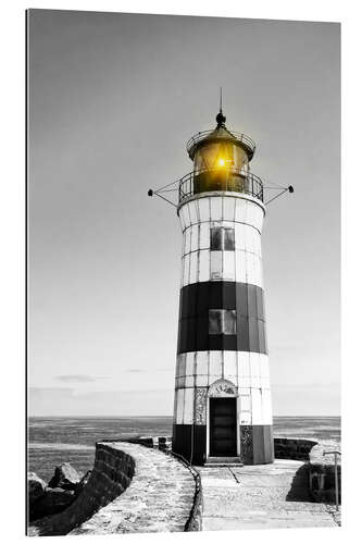 Gallery print Lighthouse with yellow light