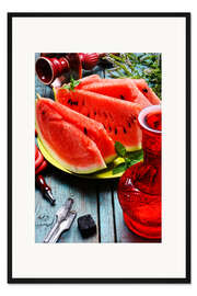 Gerahmter Kunstdruck Wassermelone