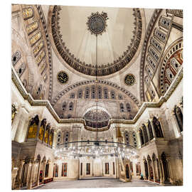 Foam board print Blue Mosque Interior