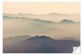 Naklejka na ścianę scenic foggy atmosphere above Japan