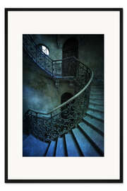 Gerahmter Kunstdruck Forgotten Wendeltreppe