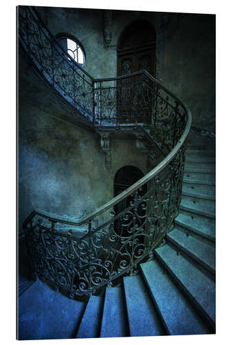 Gallery print Forgotten spiral staircase