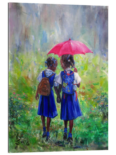 Gallery print magenta umbrella