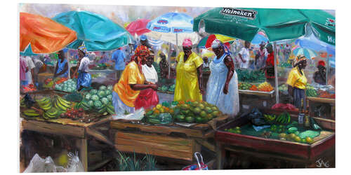 Foam board print castries market