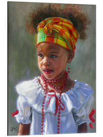 Magnettafel Mädchen mit Turban