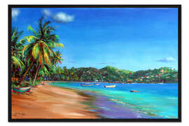 Gerahmter Kunstdruck Anbakoko Strand