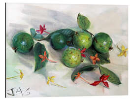 Magnettafel Guave und Ixora Stillleben