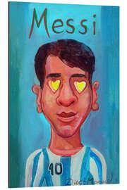 Magnettafel Messi und Herzchen