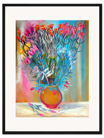 Gerahmter Kunstdruck Große Vase 2