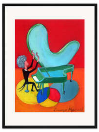 Gerahmter Kunstdruck Der große Pianist