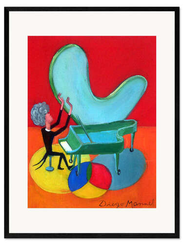 Impression artistique encadrée The great pianist