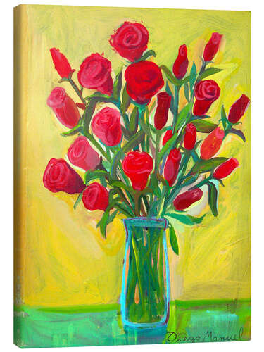 Canvas print Red roses III