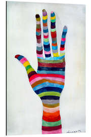 Magnettafel Regenbogen Hand