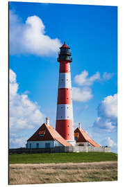 Aluminium print Lighthouse Westerhever