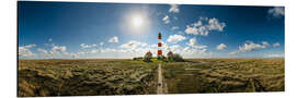 Aluminium print Lighthouse Westerhever