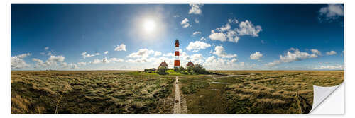 Selvklebende plakat Lighthouse Westerhever