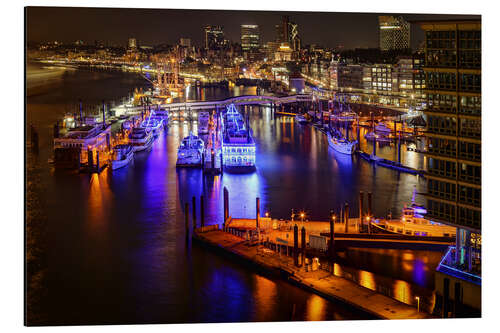 Cuadro de aluminio Hamburg - View from Elbphilharmonie in den Hafen