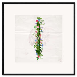 Framed art print Floral Spine