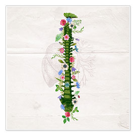Wall print  Floral Spine - Sybille Sterk