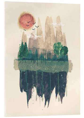 Acrylic print Hinterland