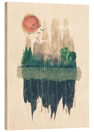Quadro de madeira Hinterland - Tracie Andrews