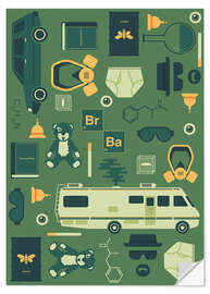 Selvklebende plakat Breaking Bad