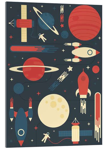 Acrylic print Space Odyssey