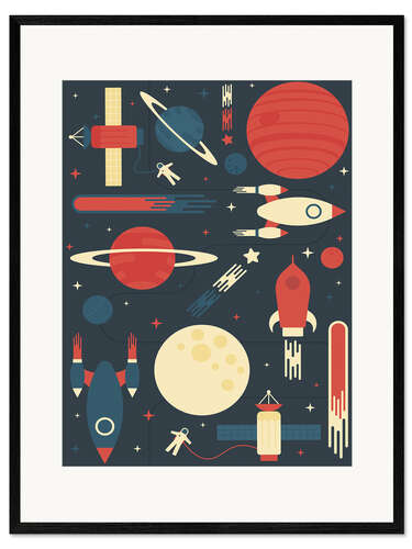 Gerahmter Kunstdruck Space Odyssey