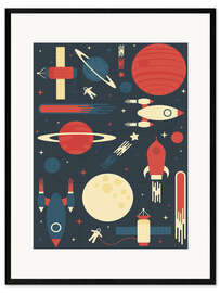 Gerahmter Kunstdruck Space Odyssey