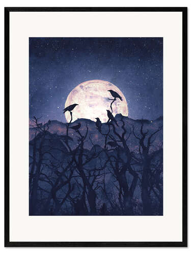 Plakat artystyczny premium w ramie Midnight Chorus
