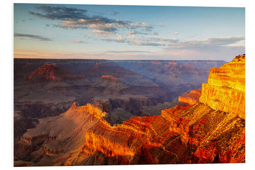 Quadro em PVC Sunset on Grand Canyon South Rim, USA