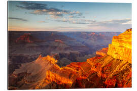 Tableau en plexi-alu Sunset on Grand Canyon South Rim, USA