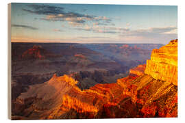 Obraz na drewnie Sunset on Grand Canyon South Rim, USA