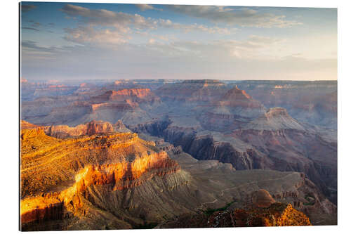 Tableau en plexi-alu Sunrise of Grand Canyon South Rim, USA