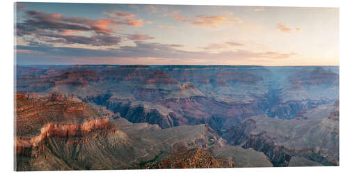 Acrylic print Panoramic sunrise of Grand Canyon, Arizona, USA