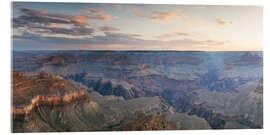 Tableau en verre acrylique  Panoramic sunrise of Grand Canyon, Arizona, USA - Matteo Colombo