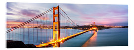 Acrylglasbild  Panoramic von Golden Gate Bridge, San Francisco, USA - Matteo Colombo