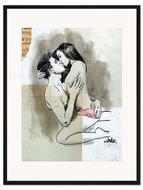 Gerahmter Kunstdruck Zart ist der Moment