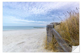 Selvklebende plakat Baltic beach Fehmarn