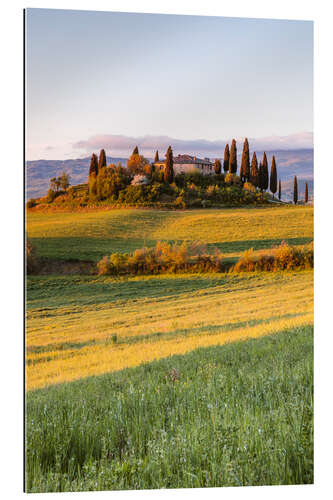 Gallery Print Podere Belvedere bei Sonnenaufgang, Toskana, Italien