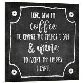 Magnettafel Coffe and wine