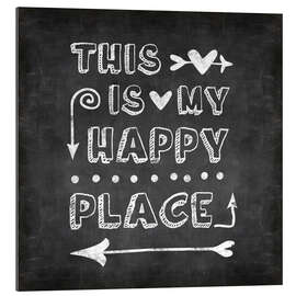 Gallery print happy place chalk