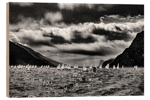 Quadro de madeira Lake Garda Meeting Optimist