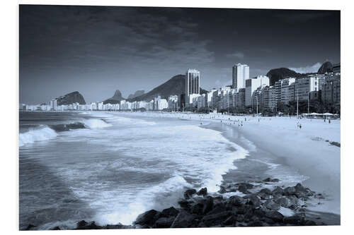 PVC-taulu Leme and Copacabana beach in Rio de Janeiro, Brazil.