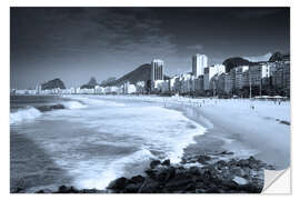 Sisustustarra Leme and Copacabana beach in Rio de Janeiro, Brazil.