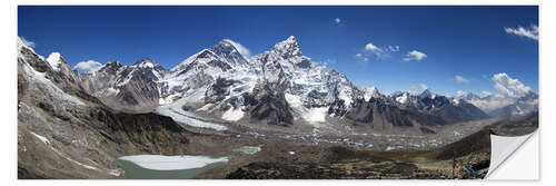 Selvklebende plakat Sagarmatha National Park Panorama