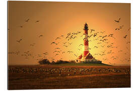 Gallery print Sunset at Westerhever