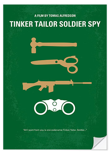 Selvklæbende plakat Tinker Tailor Soldier Spy